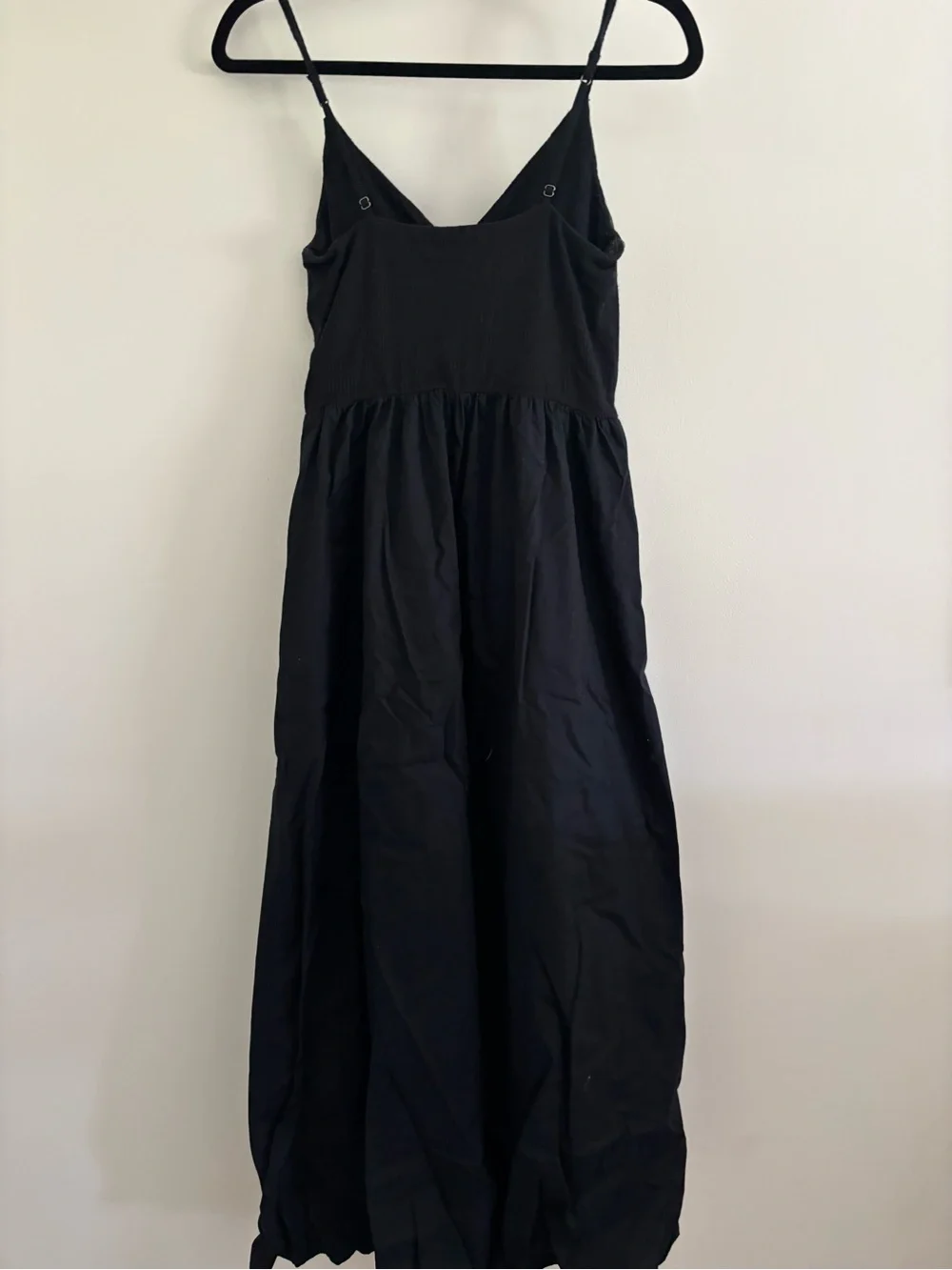 Abercrombie & Fitch Black Spaghetti Strap Maxi Dress